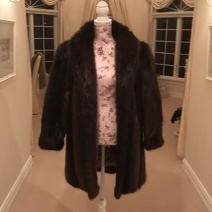 Used Neiman Marcus Beaver Fur Coat Size M/L
